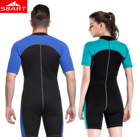 SBART 2mm Neoprene Wetsuits For Men's Women's Swimming Spearfishing Wetsuit