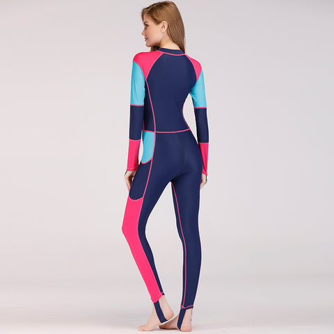 SBART Women Full Body Lycra Wetsuit Long Sleeve Surfing Spearfishing Swimsuits