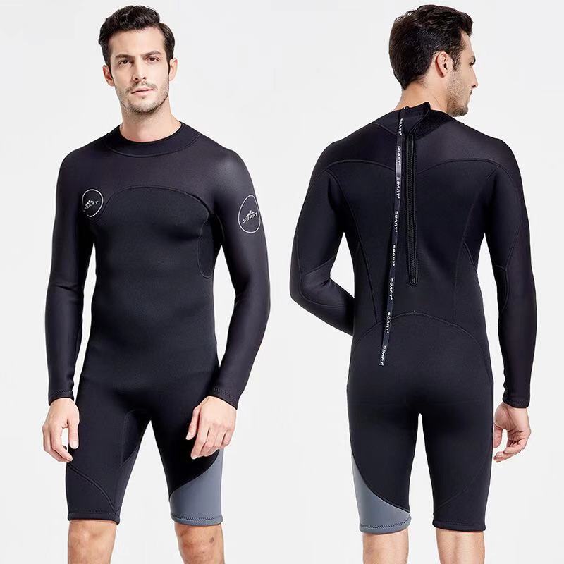 SBART 3MM Neoprene Diving Suit Long Sleeved Wetsuit