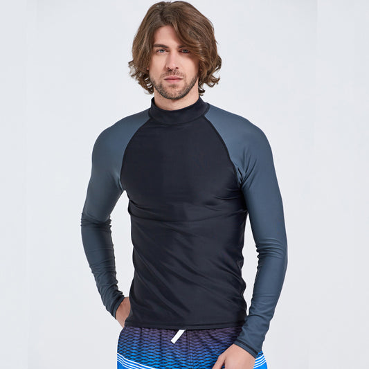 SBART Men Long Sleeve Rashguards Tops