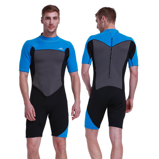 SBART 2mm Neoprene Diving Wetsuits Short Sleeved Jellyfish Warm Wetsuits