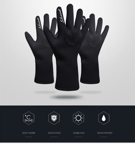 3mm Diving Gloves Neoprene Swimming Flippers Underwater Fishing Equipment