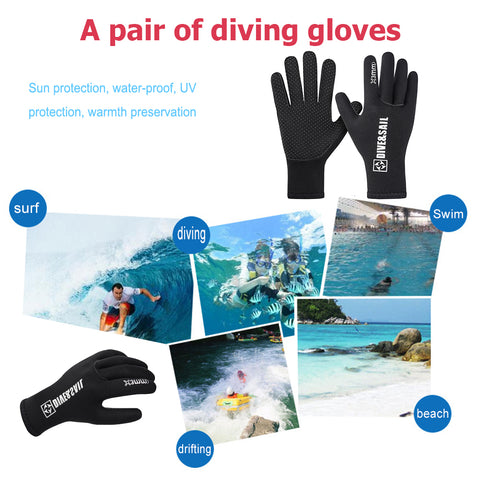 5mm 3mm 2mm Diving Gloves Neoprene Swimming Flippers Surf Equipment