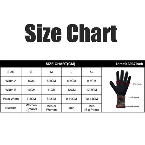 Neoprene Diving Gloves 3mm Underwater Fishing Windsurf Hunting Equipment